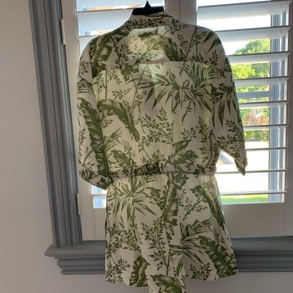 ZIMMERMANN Palm Leaf Print Linen Romper - Picture 13 of 13